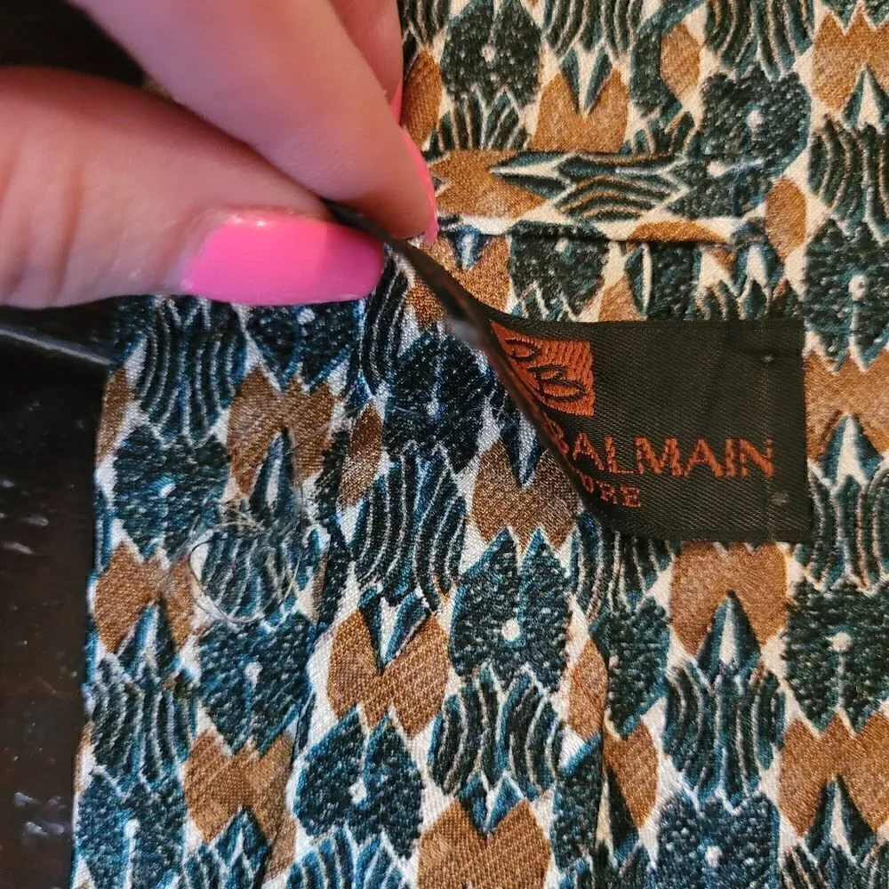 Pierre Balmain vintage silk tie